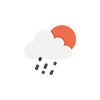 pluie modérée
